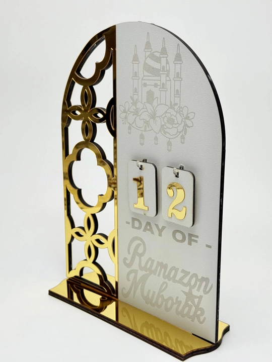 Ramazon uchun ro'za hayiti advent kalendari, dekorativ aksessuar, diniy suvenir 30 sm