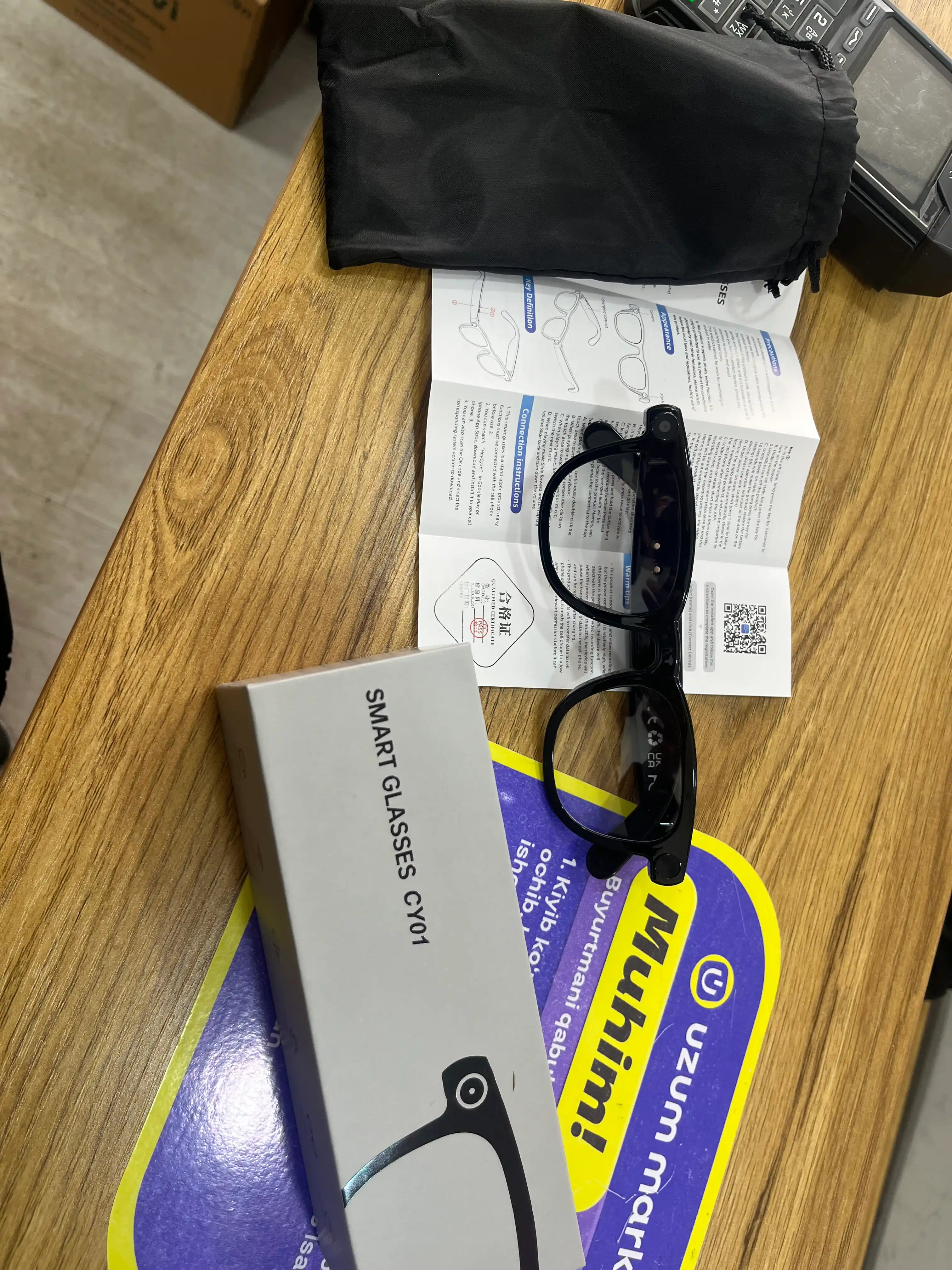 SMART GLASSES CY01 умные очки с функцией ИИ - оснащены камерой Bluetooth и защитой от воды