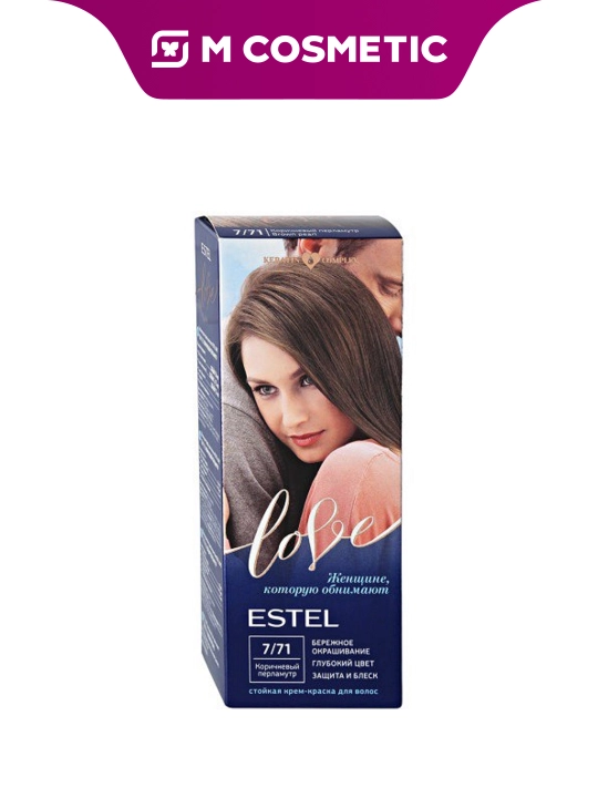 ESTEL Love soch bo‘yog‘i kremi, 7/71, jigarrang sadaf rang, 115 ml - 