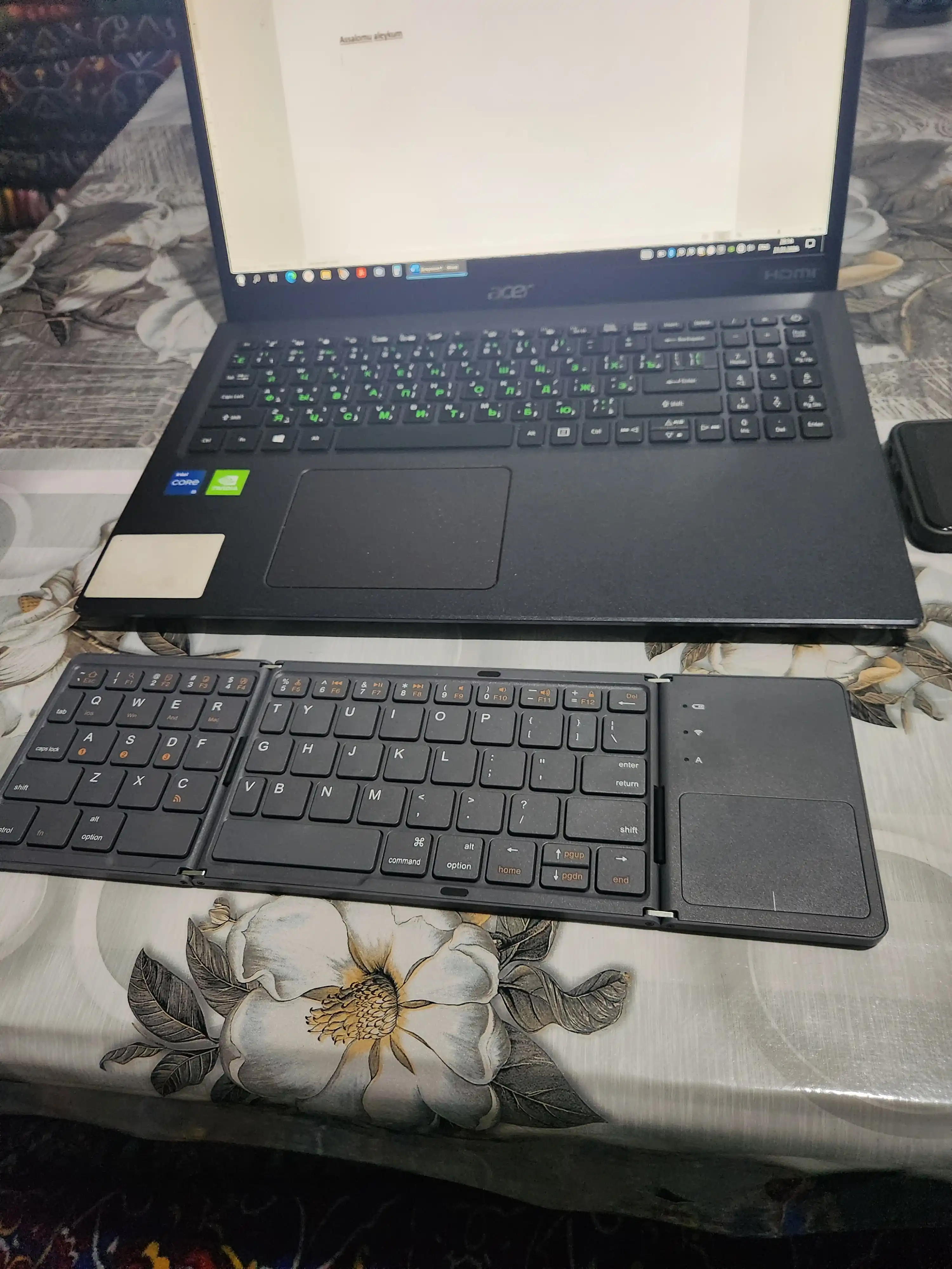Simsiz Bluetooth klaviatura va sichqoncha telefon, noutbuk, televizor, planshet uchun