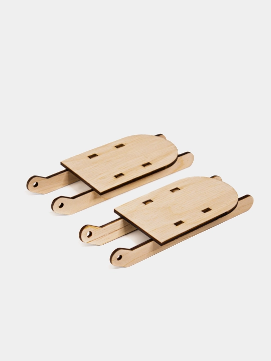 Bezak uchun chana 2 dona, 115 mm, balandligi 15 mm, faner 3 mm - 
