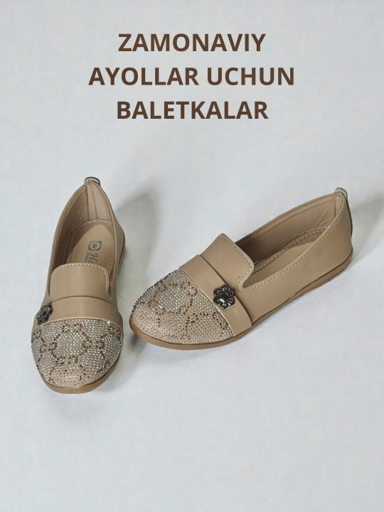 Ayollar baletkalari — yengil, qulay va nafis oyoq kiyimi 36-40 o'lchamida