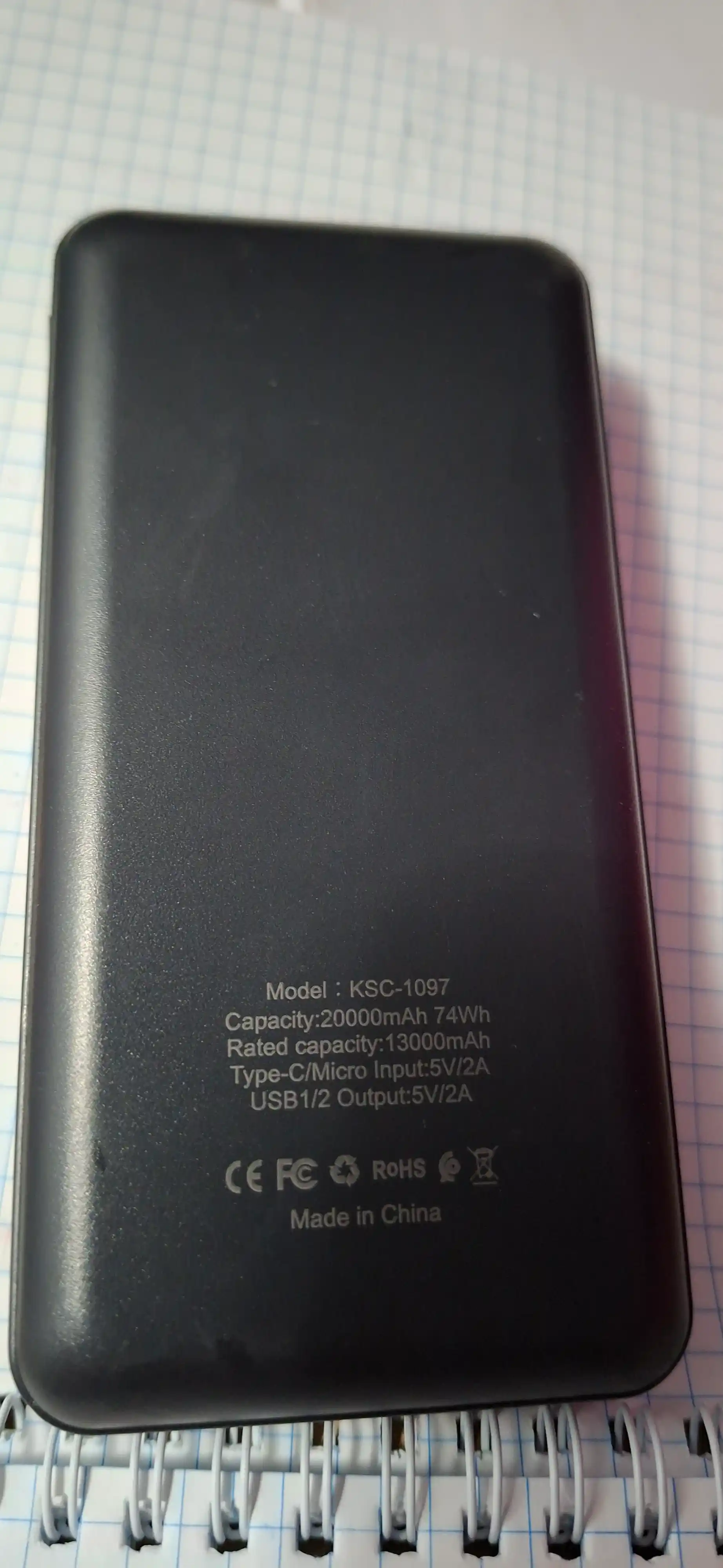 Power bank 10000/20000 mAh, tashqi akkumulyator