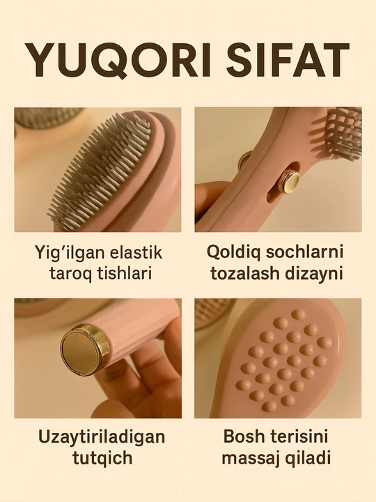 Ayollar uchun massaj soch cho'tkasi