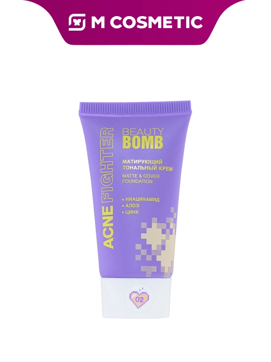 BEAUTY BOMB Acne Fighter tonal krem Shade t02 25ml - 