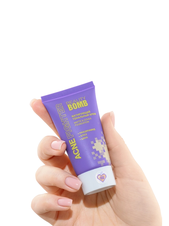 BEAUTY BOMB Acne Fighter tonal krem Shade t02 25ml