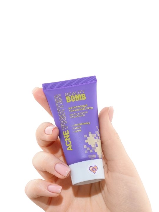BEAUTY BOMB Acne Fighter Shade tonal krem Shade, t03, 25 ml