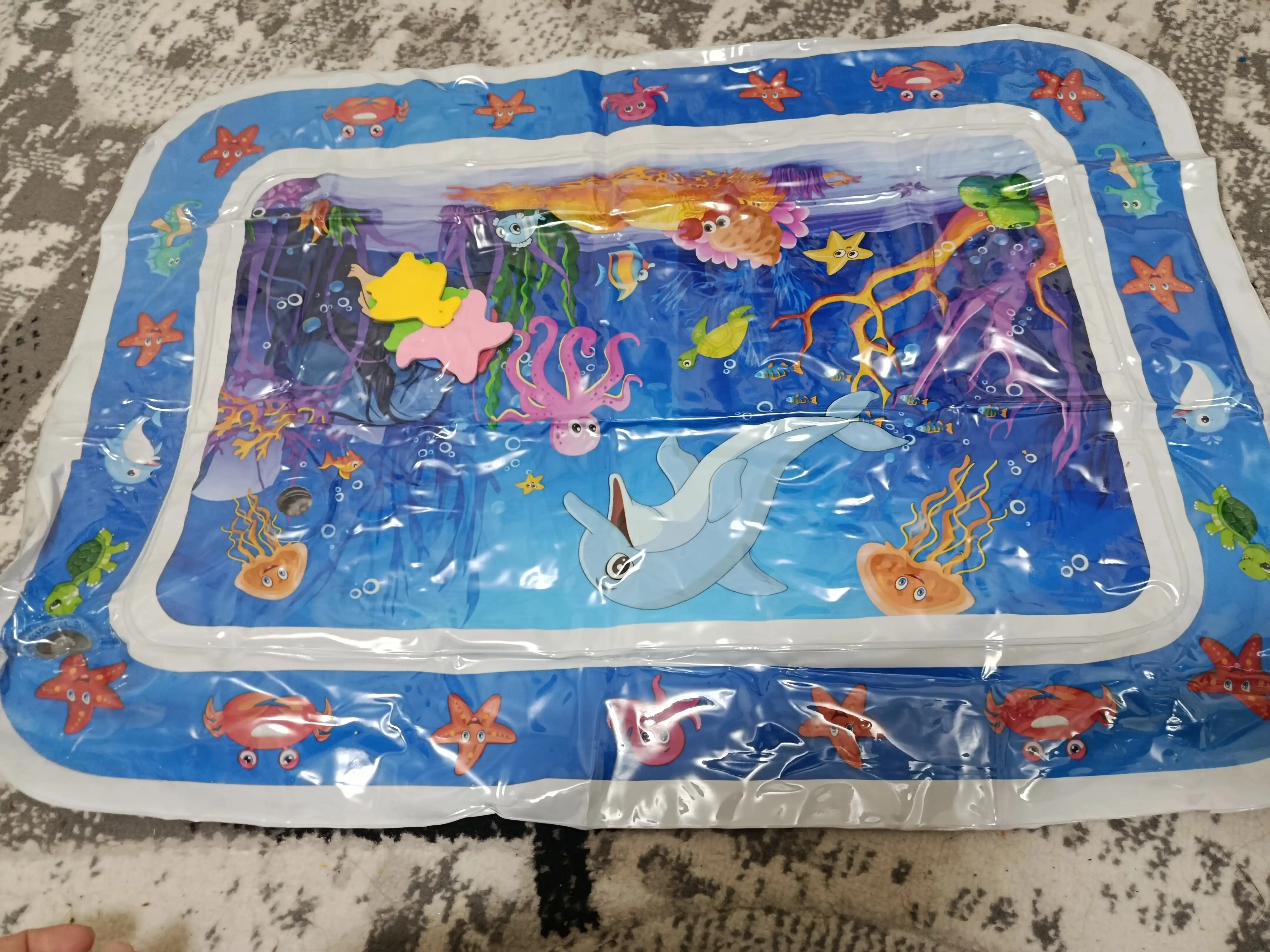 Развивающий водный игровой коврик для малыша — мягкий детский коврик для игр 