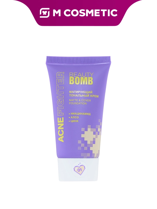 BEAUTY BOMB Acne Fighter tonal krem Shade t01 25 ml - 