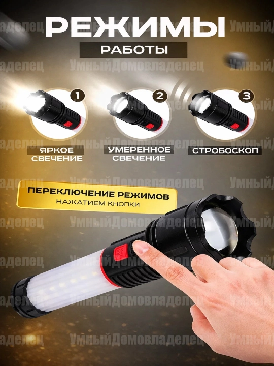 Uzoq masofaga yorituvchi LED fonarik — ixcham va ishonchli