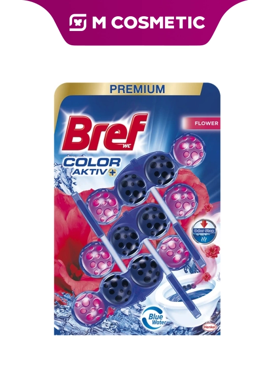 BREF Color Aktiv Flower hojatxona bloki, 3x50 g - 
