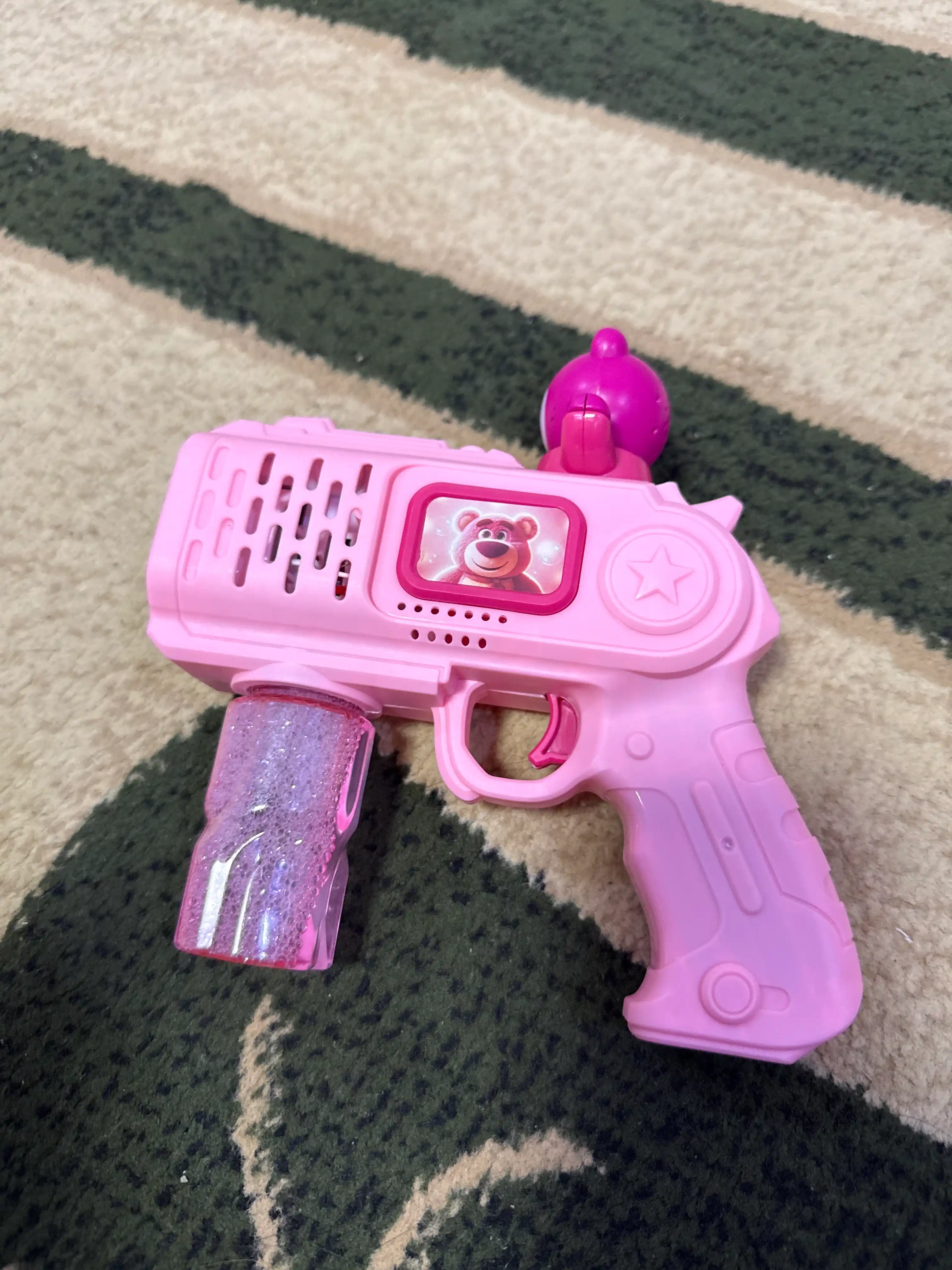 Sovun pufaklari generatori bolalar uchun, batareyali BUBBLE GUN