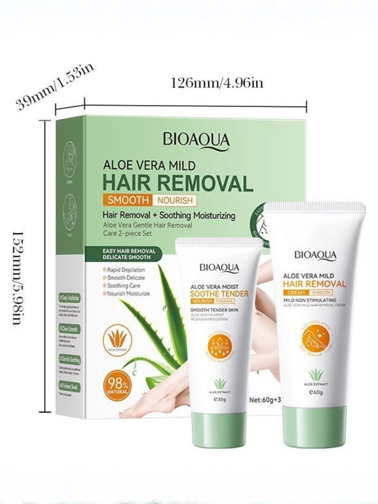 Крем для депиляции BIOAQUA Aloe Vera Mild с экстрактом алоэ вера