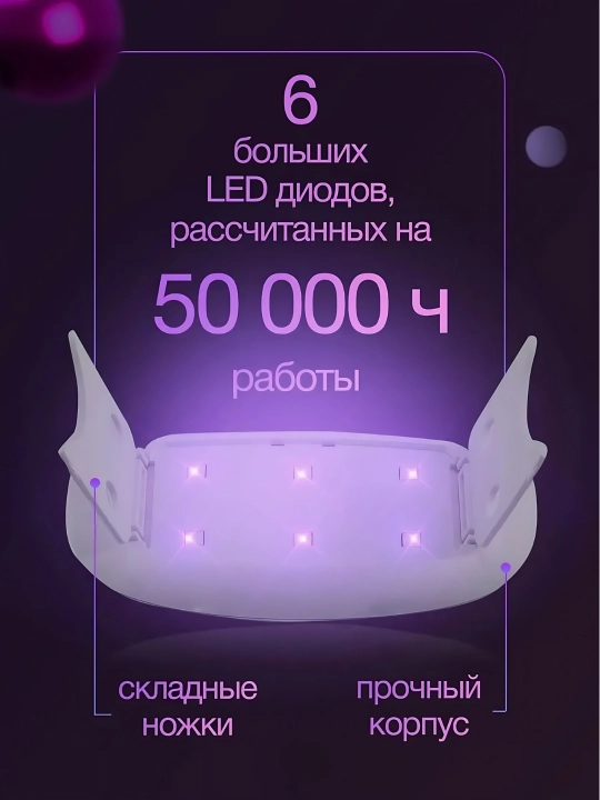Мини LED лампа для ногтей с Type-C USB, портативная сушилка для маникюра и педикюра 