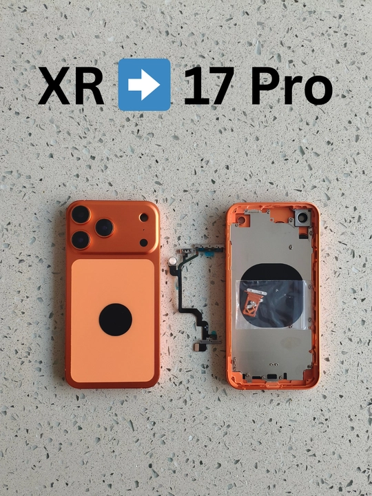 IPhone XR uchun 15 Pro, 16 Pro va 17 Pro dizayndagi alyuminiy korpus