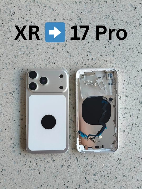 IPhone XR uchun 15 Pro, 16 Pro va 17 Pro dizayndagi alyuminiy korpus