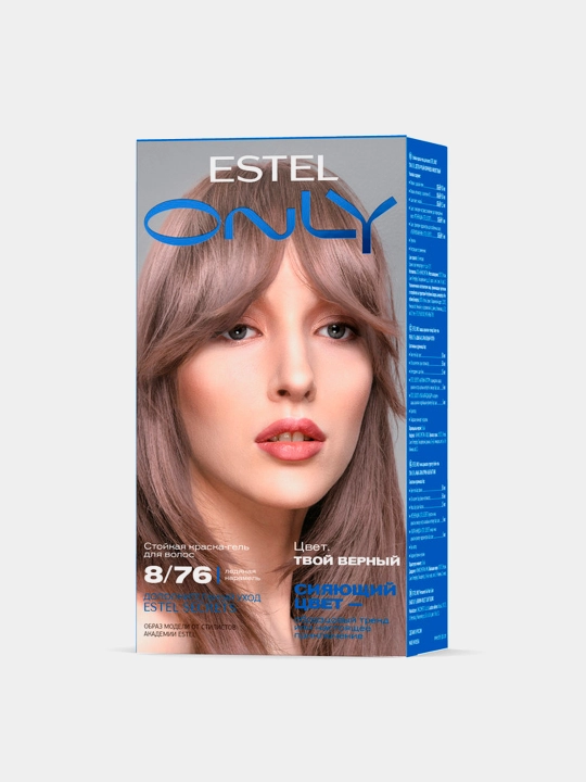 Краска-гель для волос estel only стойкая тон светло-русый коричнево-фиолетовый 125мл - 