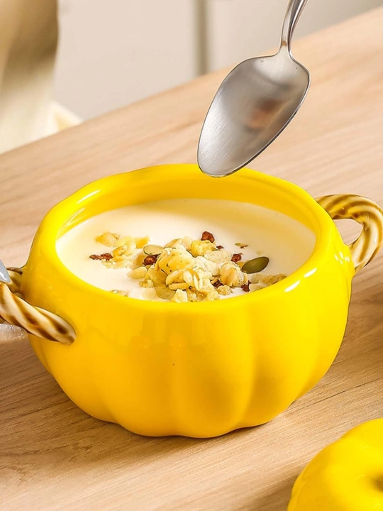 Керамическая тыквенная кастрюля с крышкой, 1,7 л
