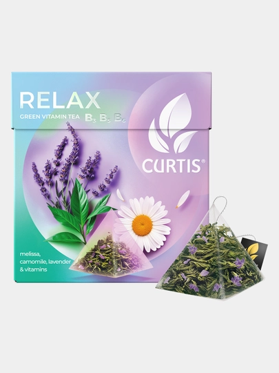 Чай Curtis "Relax Tea", 15x1,7 г, пирамидка — DANIHA-DFCVM03
