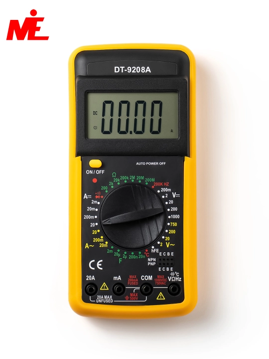 DT-9208A цифровой мультиметр – измеритель напряжения, тока и сопротивления