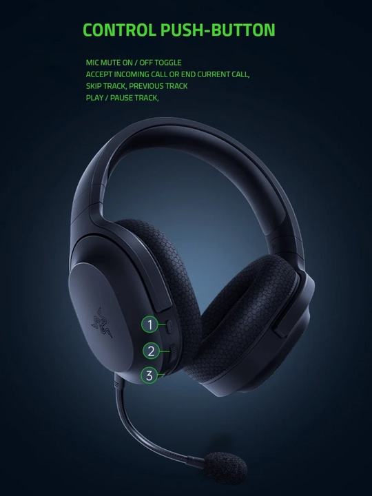 Razer Barracuda X, simsiz gaming quloqchin, barcha turdagi komp va telefonlar uchun