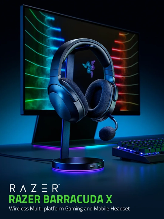Razer Barracuda X, simsiz gaming quloqchin, barcha turdagi komp va telefonlar uchun