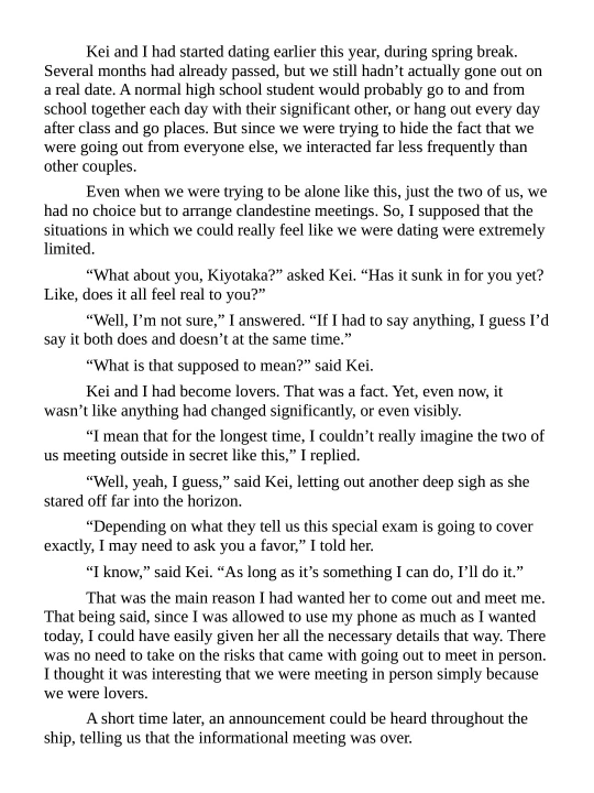 Classroom of the Elite Year 2 – Novel 3