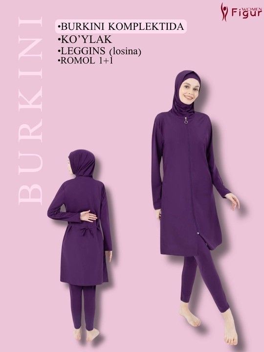 BURKINI yopiq ayollar suzish kiyimi 1500 - 8 - 15