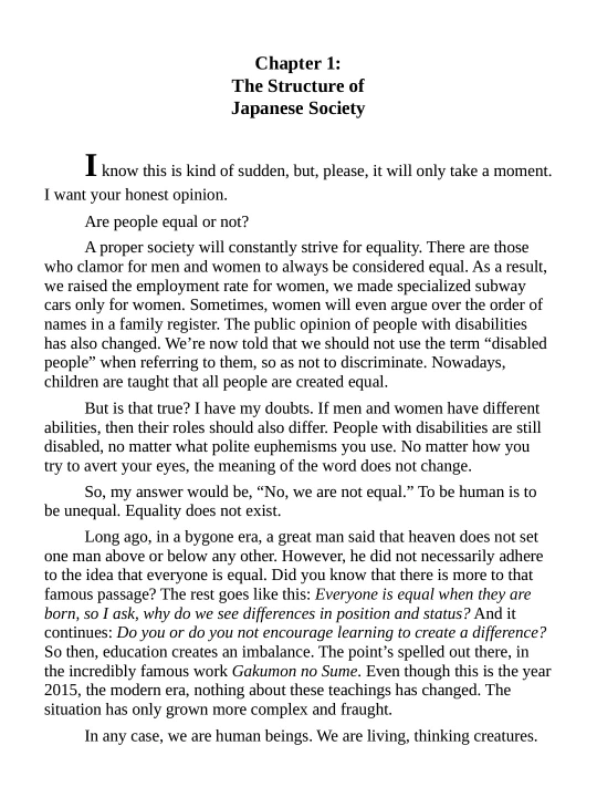 Classroom of the Elite – Novel 1