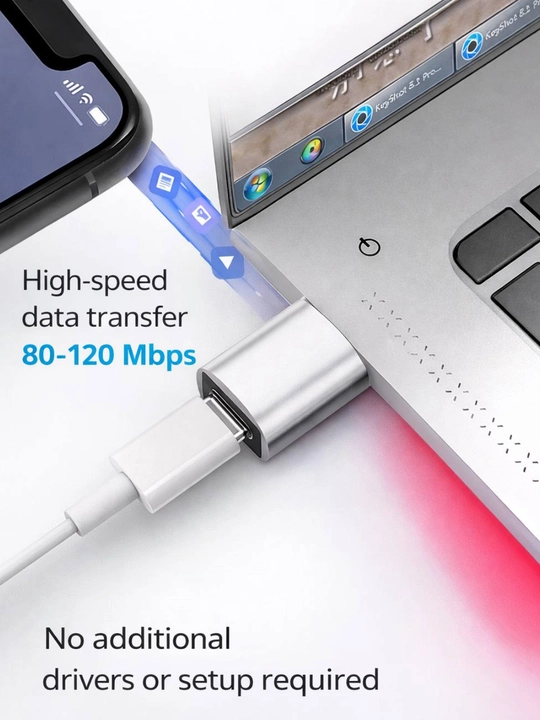 USB-C HUB, USB 3.0, USB-C, HDMI, SD va MicroSD portlari bilan ko‘p funksiyali adapter