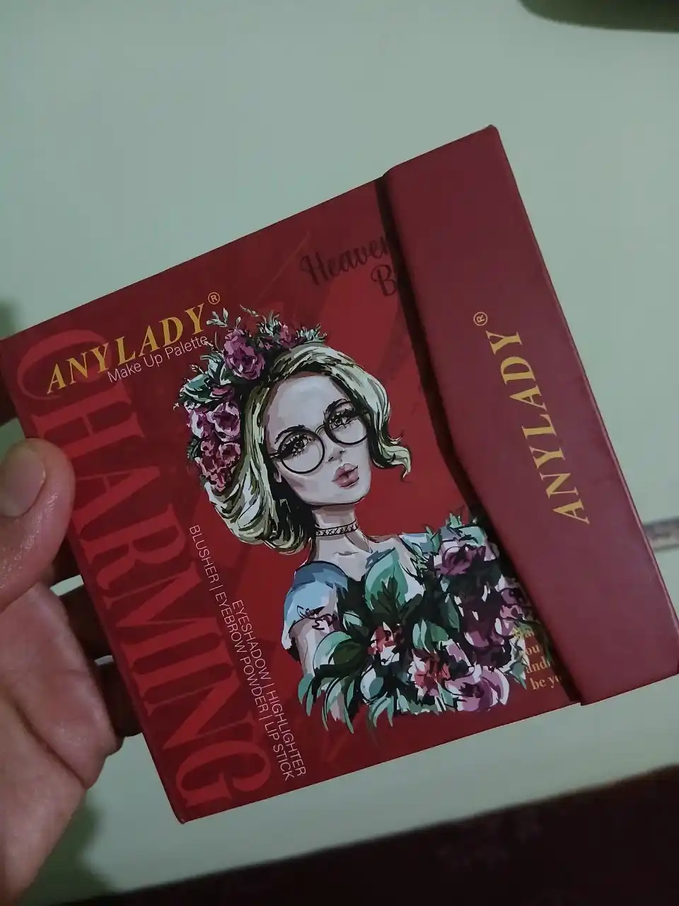 Тени для век в форме книги, с кисточкой, румянa, контуринг, помада