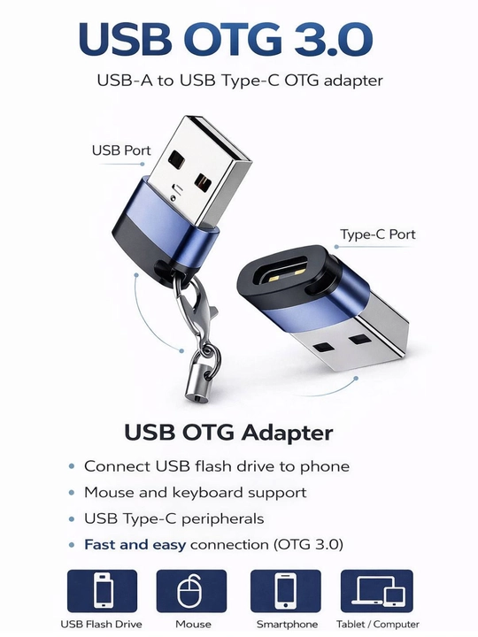 USB-C HUB, USB 3.0, USB-C, HDMI, SD va MicroSD portlari bilan ko‘p funksiyali adapter