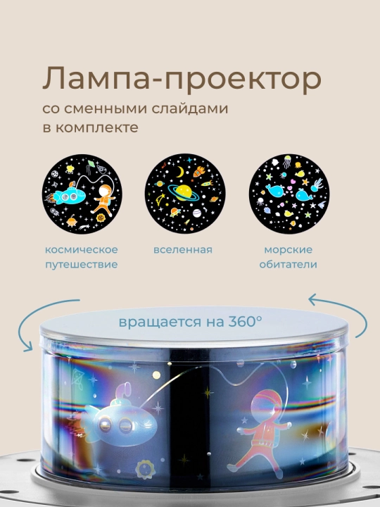 Детский музыкальный ночник проектор "Домик"