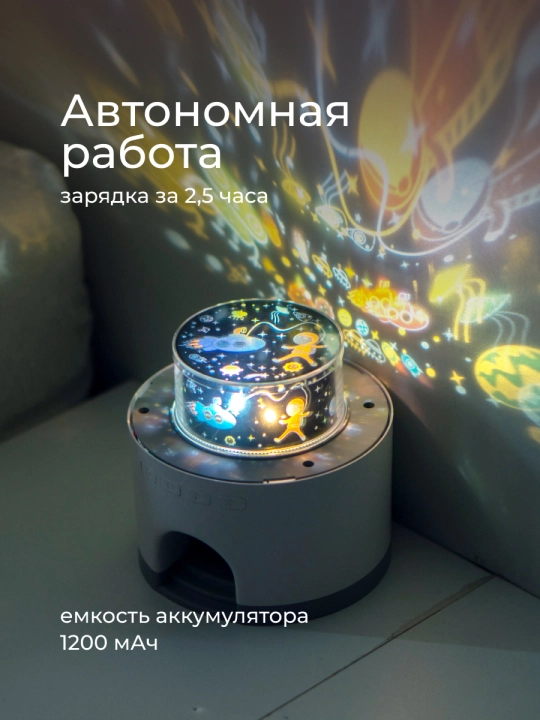Детский музыкальный ночник проектор "Домик"