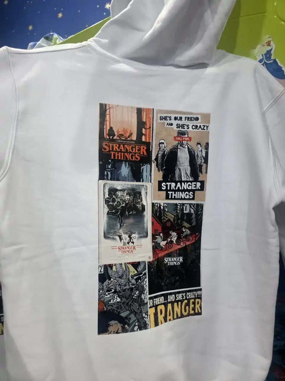 Худи мужское оверсайз, женское c принтом Stranger Things, очень странные дела, ORZU TEKS