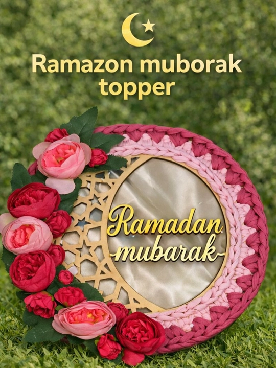 Hayit bayram,  ramazon oyi bezagi, diod lampa sovg'a, ilgich bilan 35x35 sm bayram bezagi