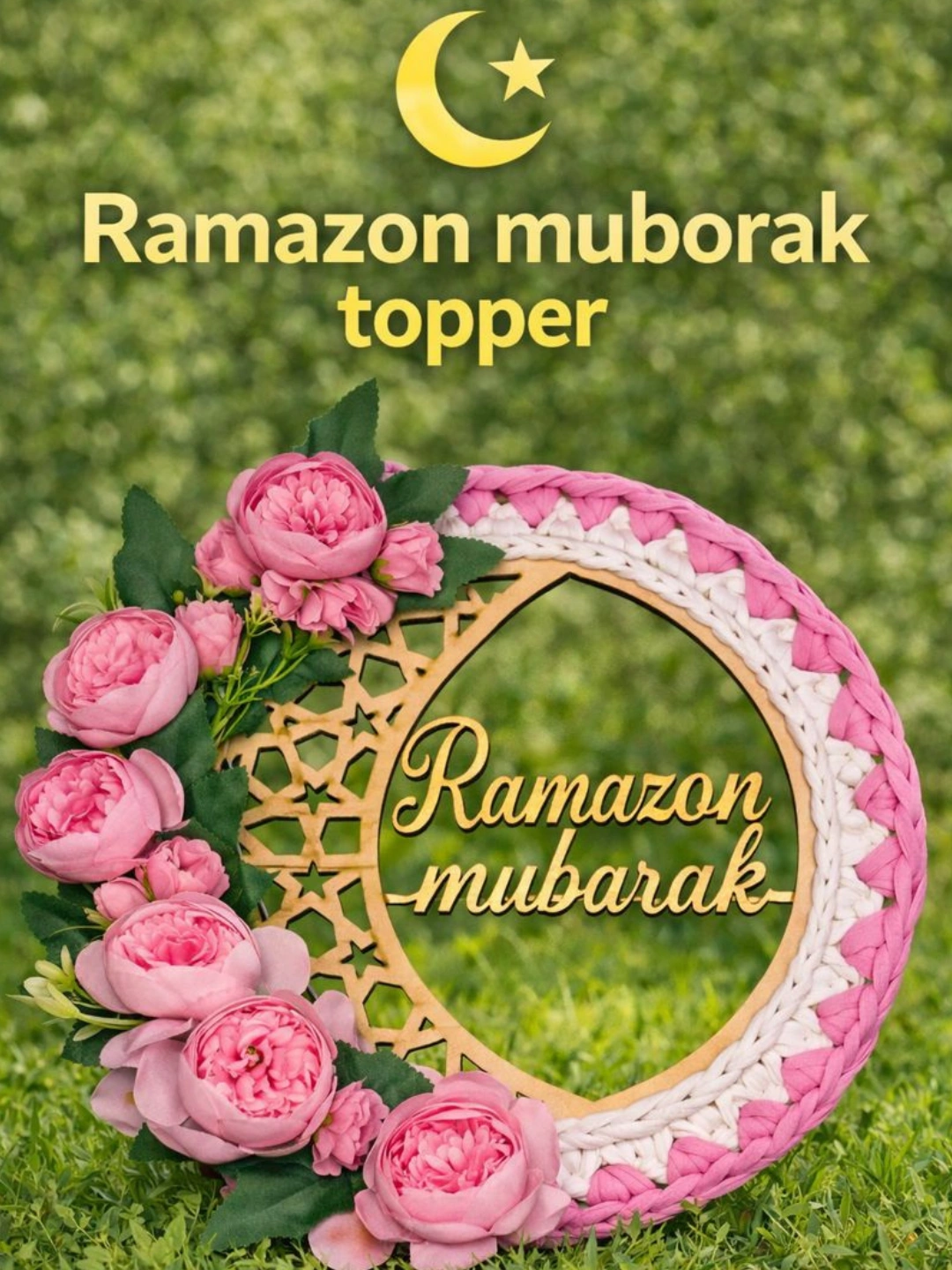 Ramazon Muborak - topper, ramazon dekori, diod lampa sovg'a, ilgich ...