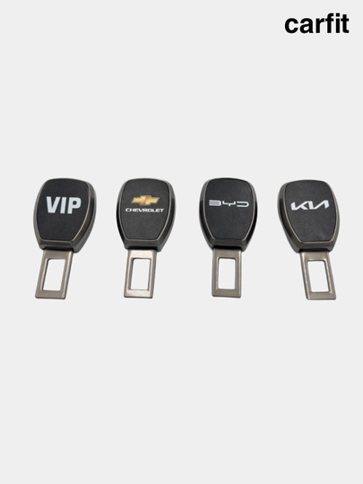 Заглушка, вставка в замок ремня безопасности, металлическая, Chevrolet BYD KIA Universal — CARFIT-REMOVAL-ЧЕРН-RemKIov