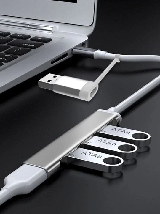 4 portli USB HUB 3.0 Type-C Hub konsentratori, USB porti