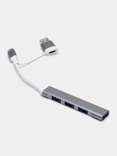 4 portli USB HUB 3.0 Type-C Hub konsentratori, USB porti