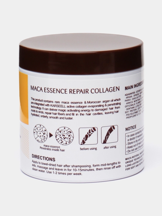 Маска для волос karseell Collagen с выпрямляющими свойствами, 500 мл