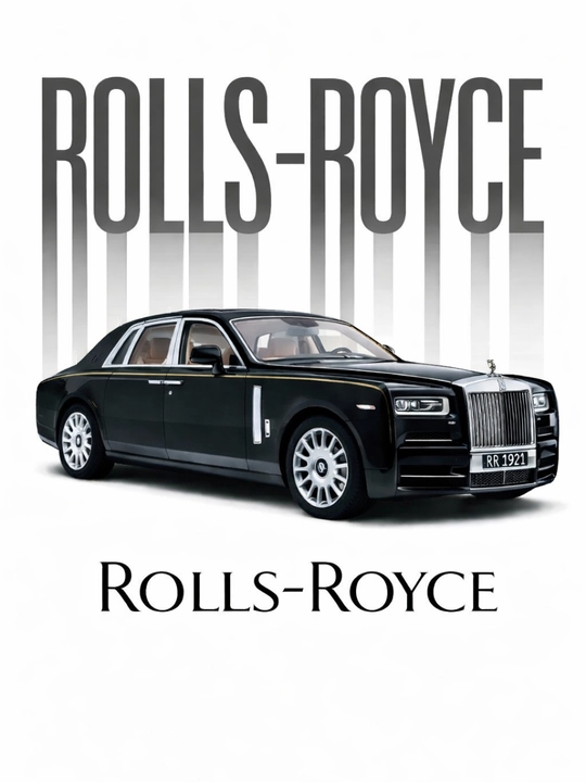 Rolls Royce PHANTOM avtomobili. Rolls Roycening metall modeli - 