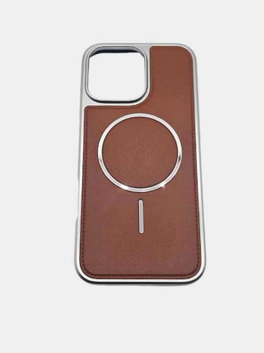 IPhone 11, 12, 13, 14, 15, 16, 17 Pro,Max uchun Magsafe bilan charm g‘ilof