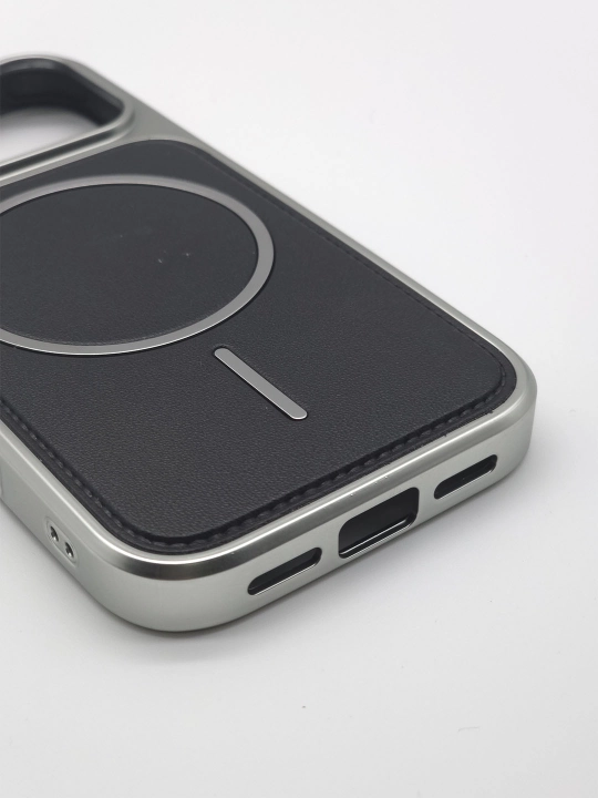 IPhone 11, 12, 13, 14, 15, 16, 17 Pro,Max uchun Magsafe bilan charm g‘ilof