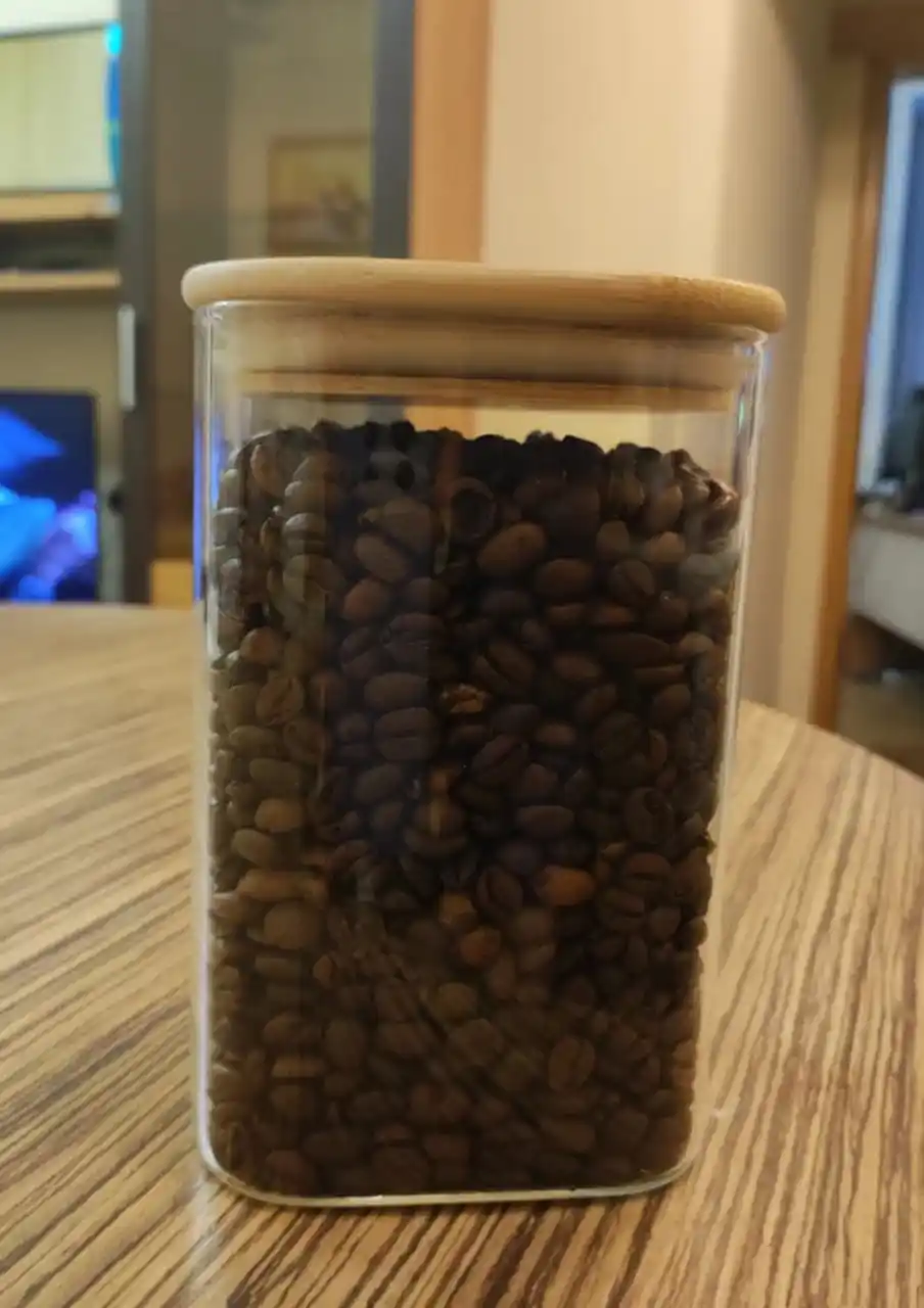 Shisha idish, quruq mahsulotlar uchun, germetik, 600–1200 ml, qoshiq bilan to‘plamda