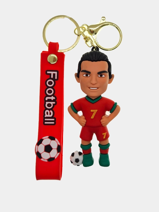 Брелок Футболисты Messi, MBape, Ronaldo, Salah - 