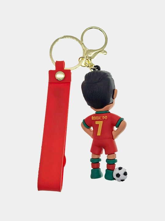 Anahtarlık futbolchilar Messi, MBape, Ronaldo, Salah