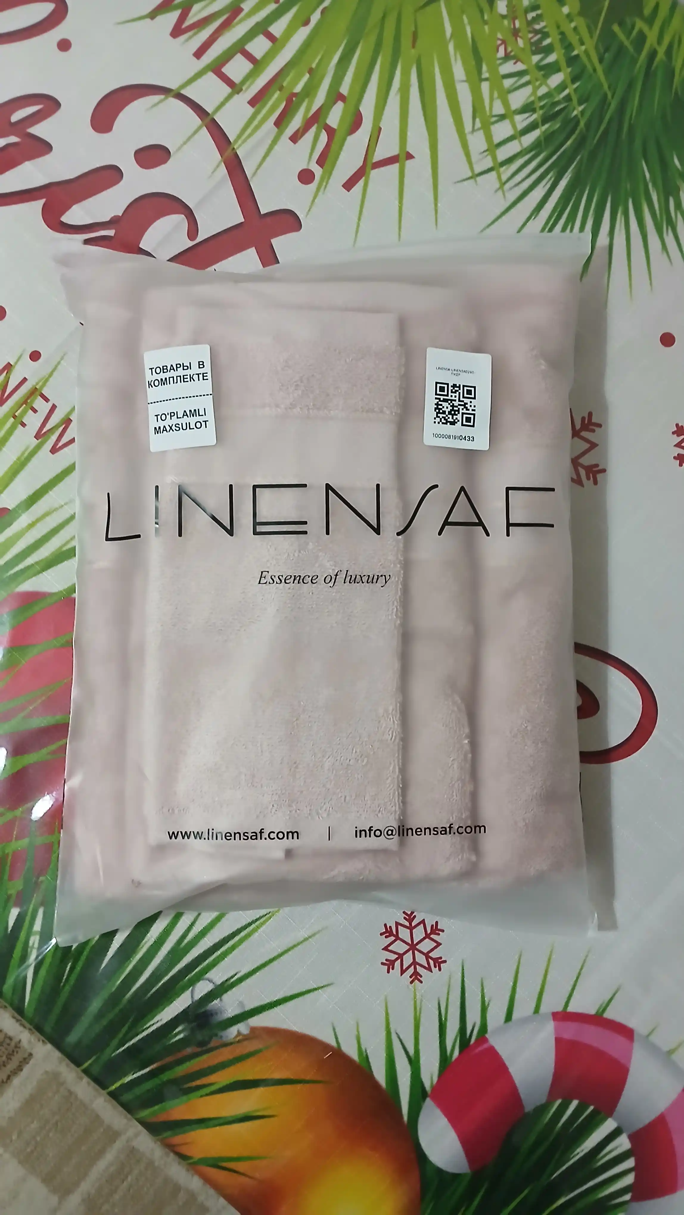 Полотенце, Linensaf, полотенце банное, полотенце для рук, полотенце для ванны и лица, 3 шт