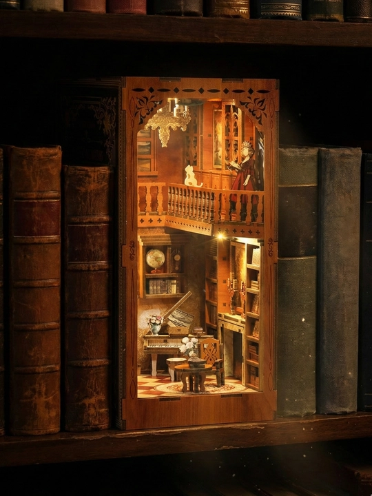 Rumboks Book Nook 3D sensorli yoritgichli "Grimm uyi" konstruktori