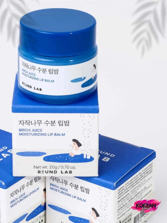 Lab uchun qayin sharbati bilan namlantiruvchi balzam Round Lab Berch Juice Moisturizing Lip Balm
